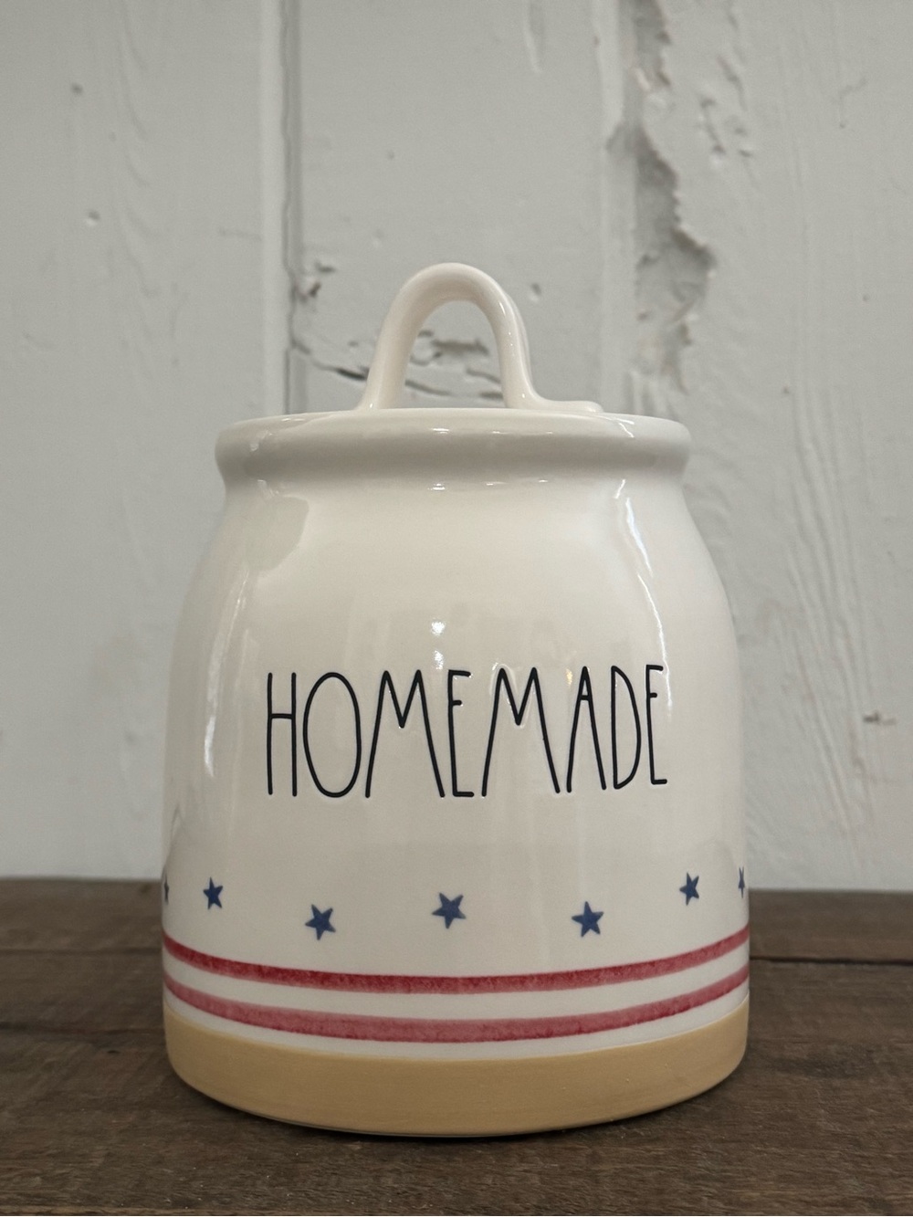 Rae Dunn HOMEMADE patriotic canister